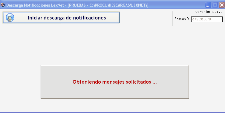 Descargando notificaciones entre fechas solicitadas